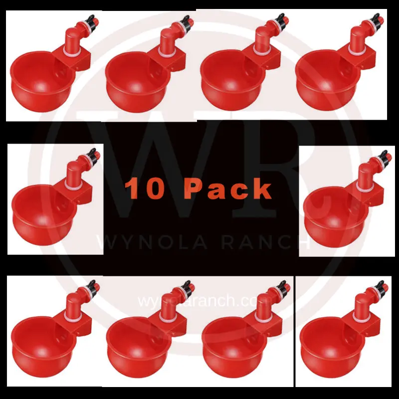 Quail Automatic Drinker Cups 10 pack