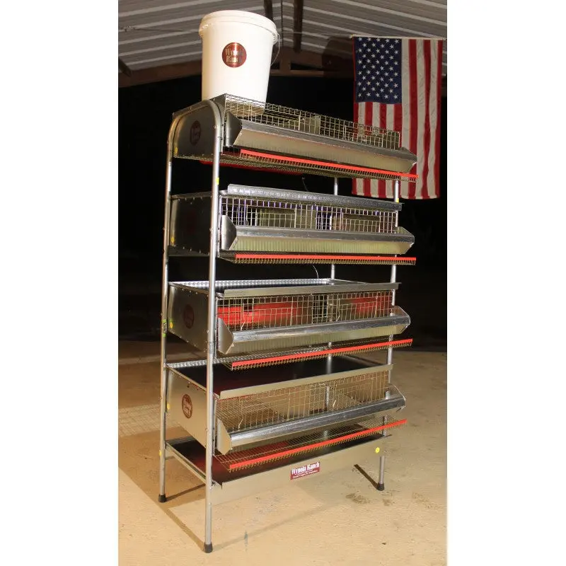 Quail Cage 36"- 4 Tier Heavy Duty Battery (4 full sections) - Image 2